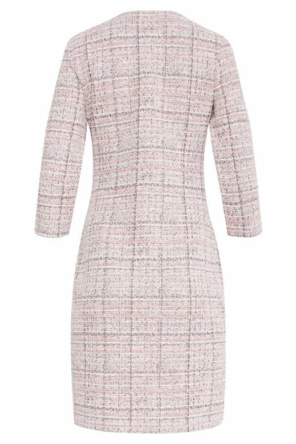 VESTIDO TEXTURADO ROSA CLARO