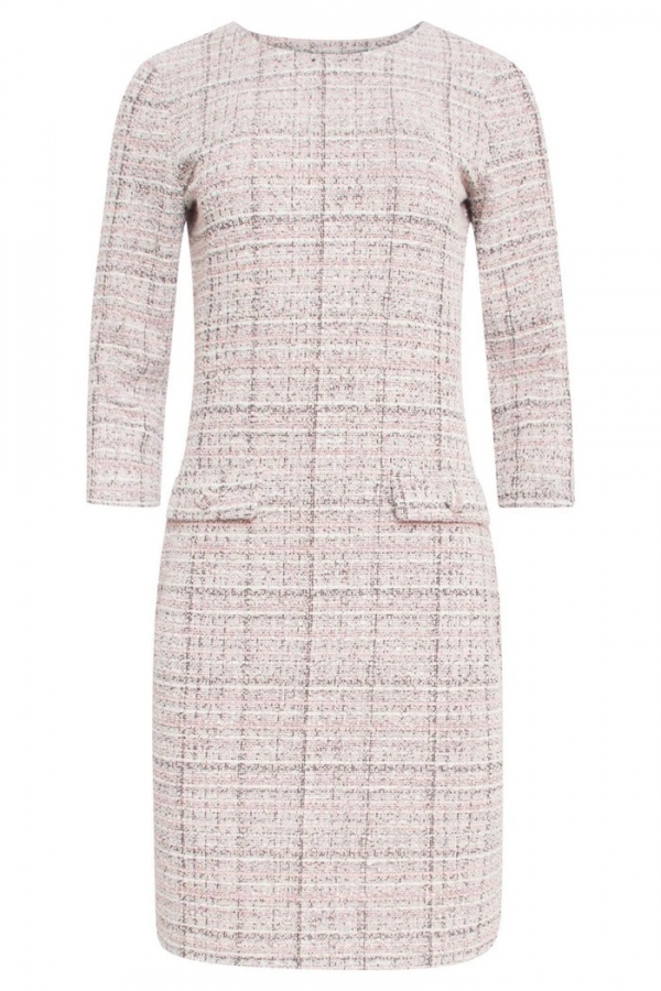 VESTIDO TEXTURADO ROSA CLARO