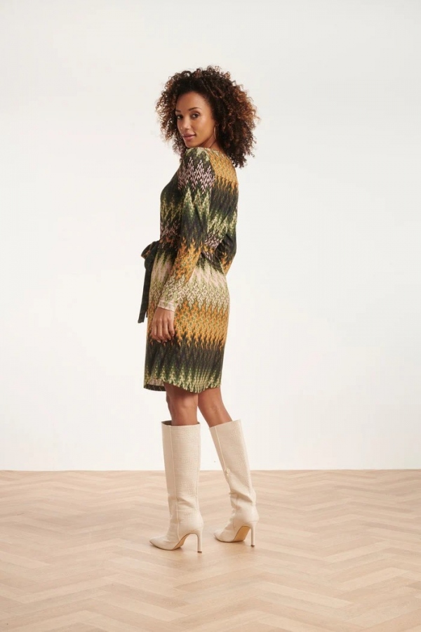 VESTIDO ZIG ZAG VERDE VESTIDO ZIG ZAG VERDE