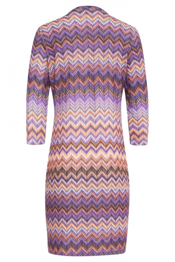 VESTIDO ZIG ZAG MORADO VESTIDO ZIG ZAG MORADO