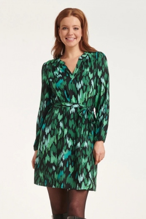 VESTIDO ANIMAL PRINT VERDE...
