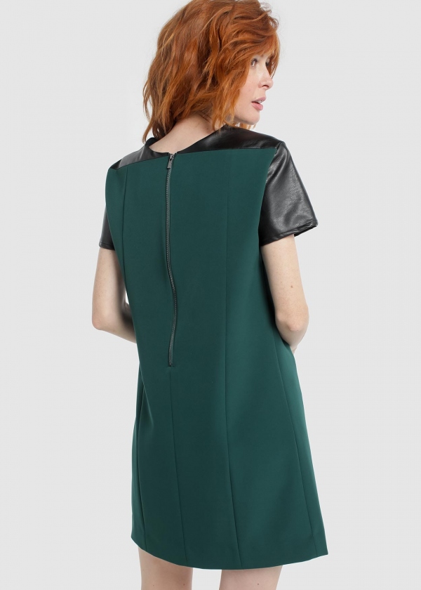 VESTIDO CORTE POLIPIEL