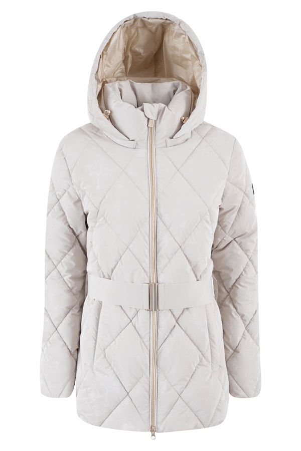 ABRIGO ACOLCHADO TEJIDO SUAVE ARENA