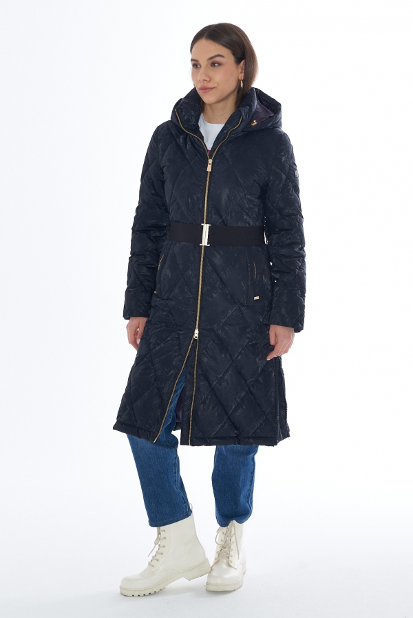 ABRIGO LARGO ACOLCHADO AZUL MARINO ABRIGO LARGO ACOLCHADO AZUL MARINO