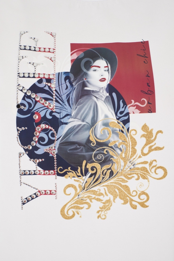 CAMISETA MANGA CORTA BLANCA PEDRERÍA CAMISETA MANGA CORTA BLANCA PEDRERÍA