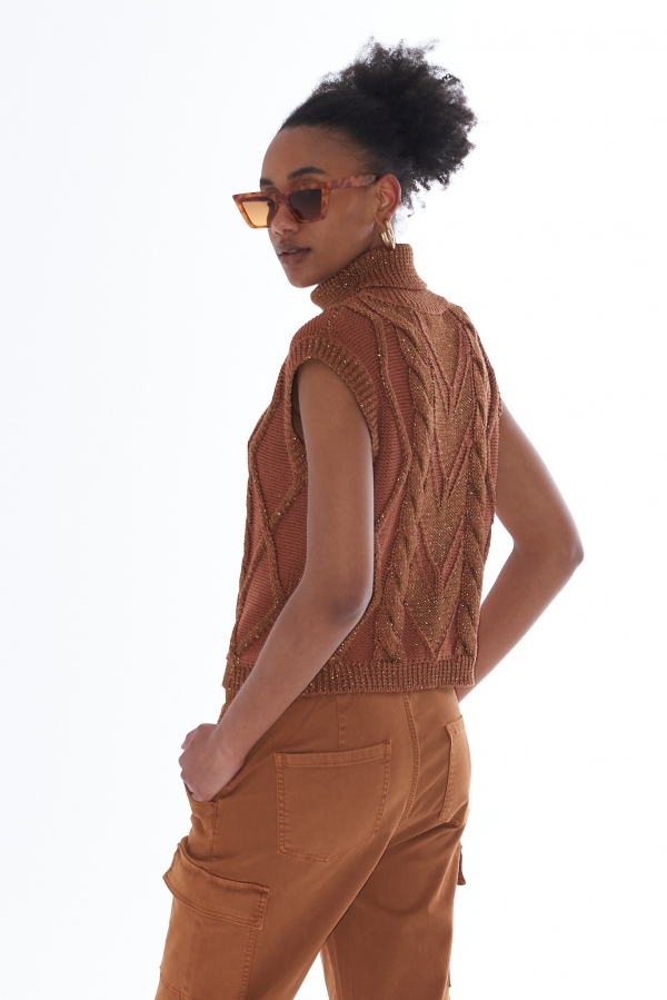 JERSEY SIN MANGAS TOSTADO JERSEY SIN MANGAS TOSTADO