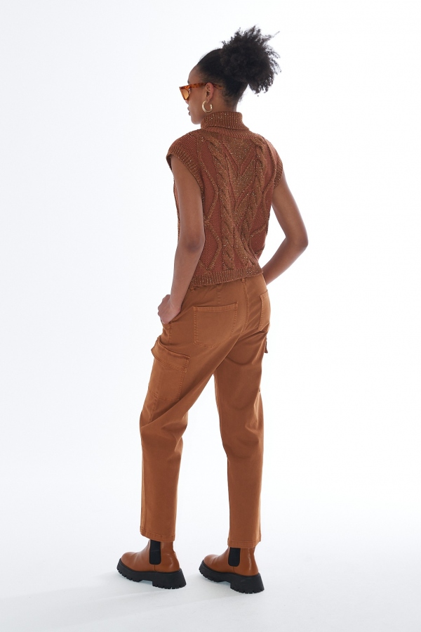 JERSEY SIN MANGAS TOSTADO JERSEY SIN MANGAS TOSTADO