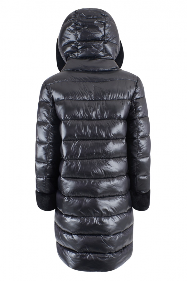 ABRIGO ACOLCHADO NEGRO PELO CORTO