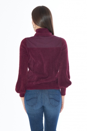 JERSEY CUELLO ALTO GRANATE 2