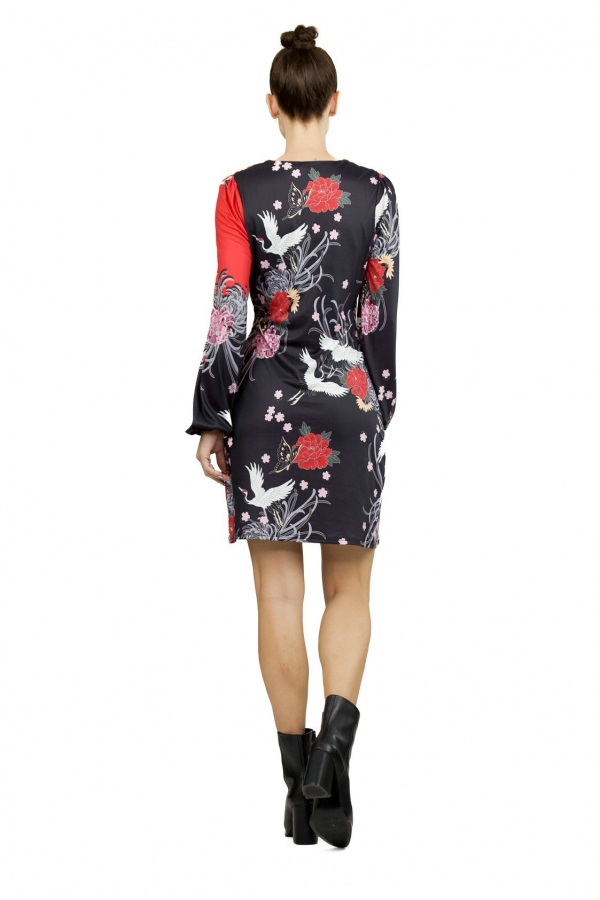 VESTIDO CORTO DRAPEADO ZEN