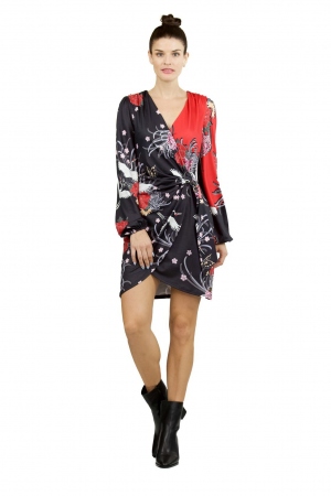 VESTIDO CORTO DRAPEADO ZEN 2