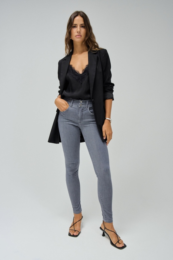 JEANS PUSH IN SECRET SOFT TOUCH GRIS JEANS PUSH IN SECRET SOFT TOUCH GRIS