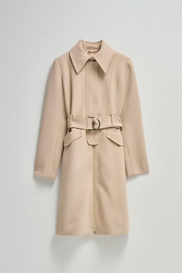 GABARDINA BEIGE CON CINTURÓN GABARDINA BEIGE CON CINTURÓN