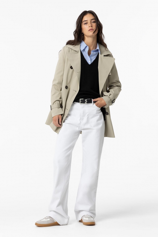 GABARDINA CORTA GANZI BEIGE GABARDINA CORTA GANZI BEIGE