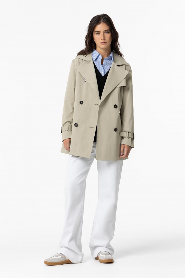 GABARDINA CORTA GANZI BEIGE GABARDINA CORTA GANZI BEIGE