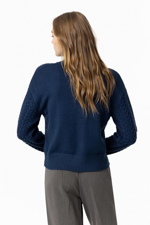 JERSEY DE PUNTO DE OCHOS AZUL MARINO JERSEY DE PUNTO DE OCHOS AZUL MARINO