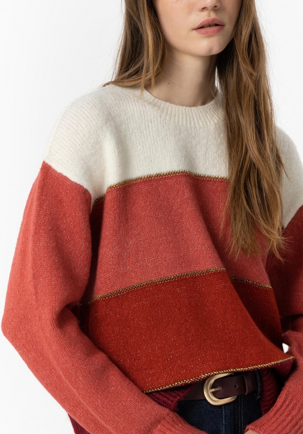 JERSEY DE PUNTO RAYAS MULTICOLOR JERSEY DE PUNTO RAYAS MULTICOLOR