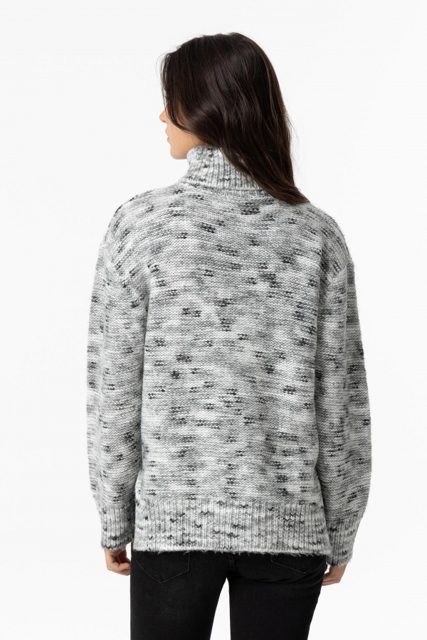 JERSEY DE PUNTO JASPEADO GRIS JERSEY DE PUNTO JASPEADO GRIS