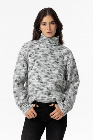 JERSEY DE PUNTO JASPEADO GRIS