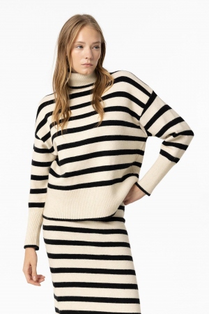 JERSEY DE PUNTO RAYAS BEIGE...