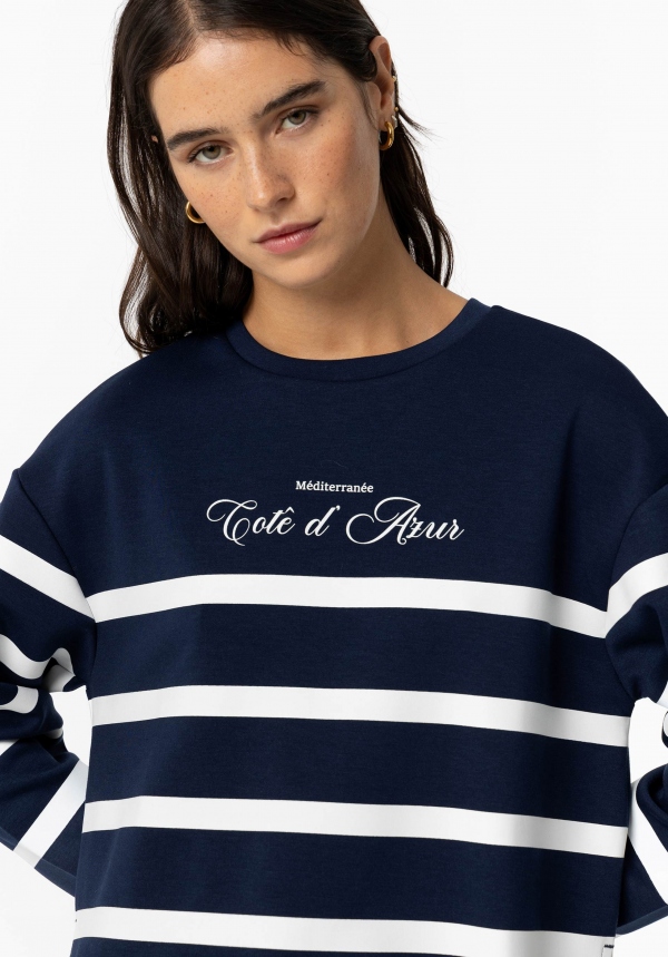 SUDADERA MARINERA A RAYAS