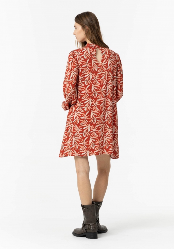 VESTIDO CORAL ESTAMPADO FLORAL