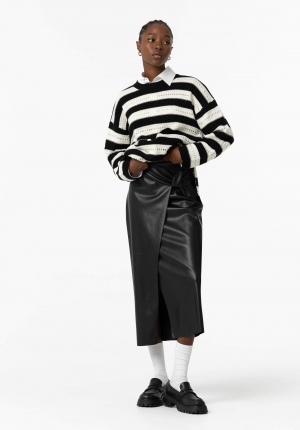 FALDA NEGRA EFECTO PIEL CON...