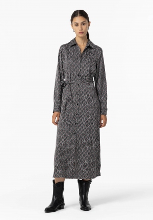 VESTIDO CAMISERO SATINADO