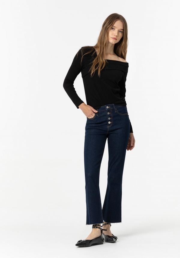 JEANS MEGAN CROPPED FLARE