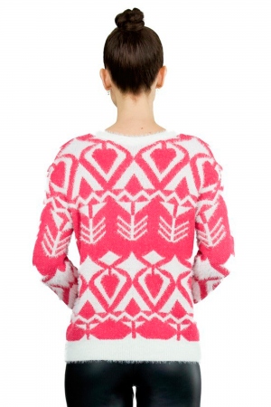 JERSEY ÉTNICO BLANCO Y ROSA 2