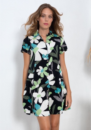 VESTIDO CAMISERO CORTO...