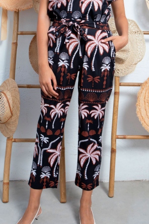 PANTALÓN TROPICAL NEGRO