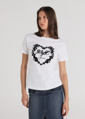 CAMISETA CORAZÓN NEGRO