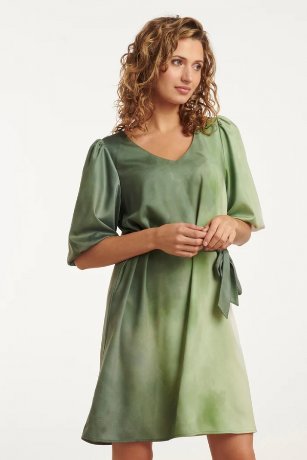 VESTIDO CORTO DEGRADADO VERDE 2