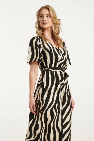 VESTIDO MIDI ESTAMPADO CEBRA