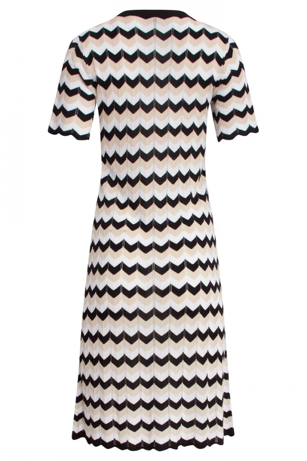 VESTIDO CORTO DE PUNTO ZIG ZAG VESTIDO CORTO DE PUNTO ZIG ZAG