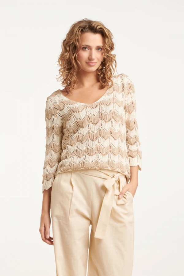 TOP CROCHET ARENA ZIG ZAG
