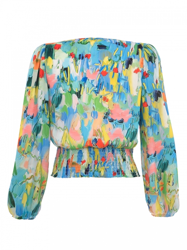 BLUSA ABULLONADA OLEO MARINERO...