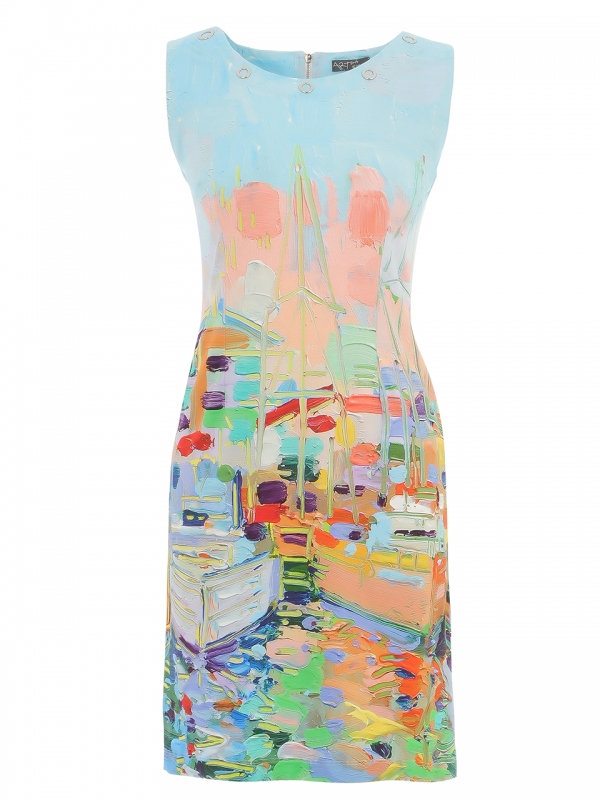 VESTIDO SIN MANGAS OLEO MARINERO...