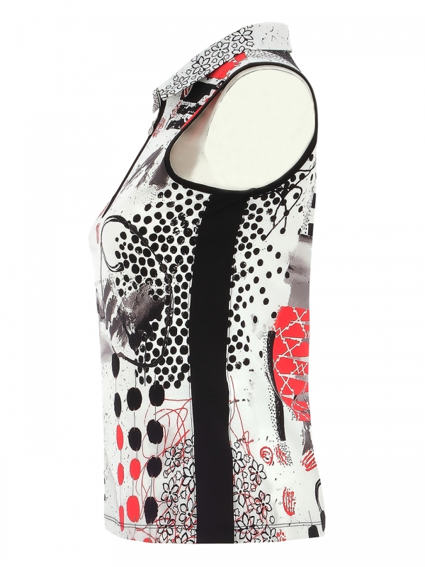 POLO SIN MANGAS CORAL SHARDS