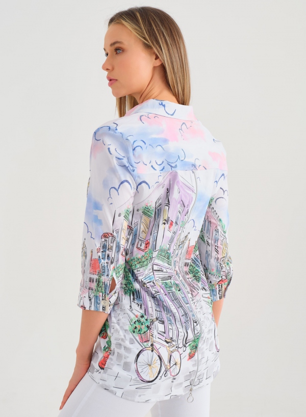 CAMISA PARISINA MULTICOLOR CAMISA PARISINA MULTICOLOR