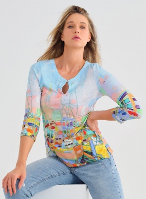 BLUSA OLEO MARINERO MULTICOLOR