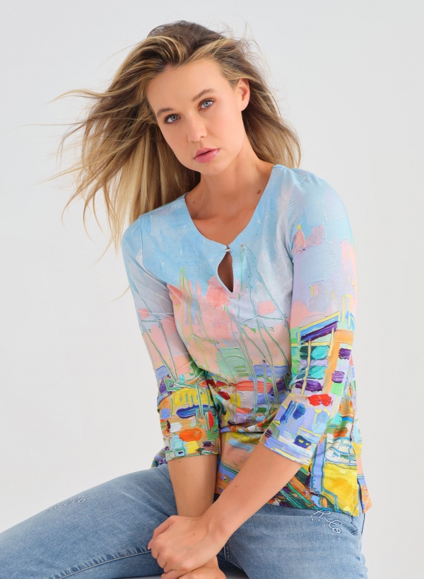 BLUSA OLEO MARINERO MULTICOLOR BLUSA OLEO MARINERO MULTICOLOR