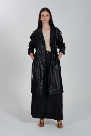 GABARDINA POLIPIEL NEGRA 2
