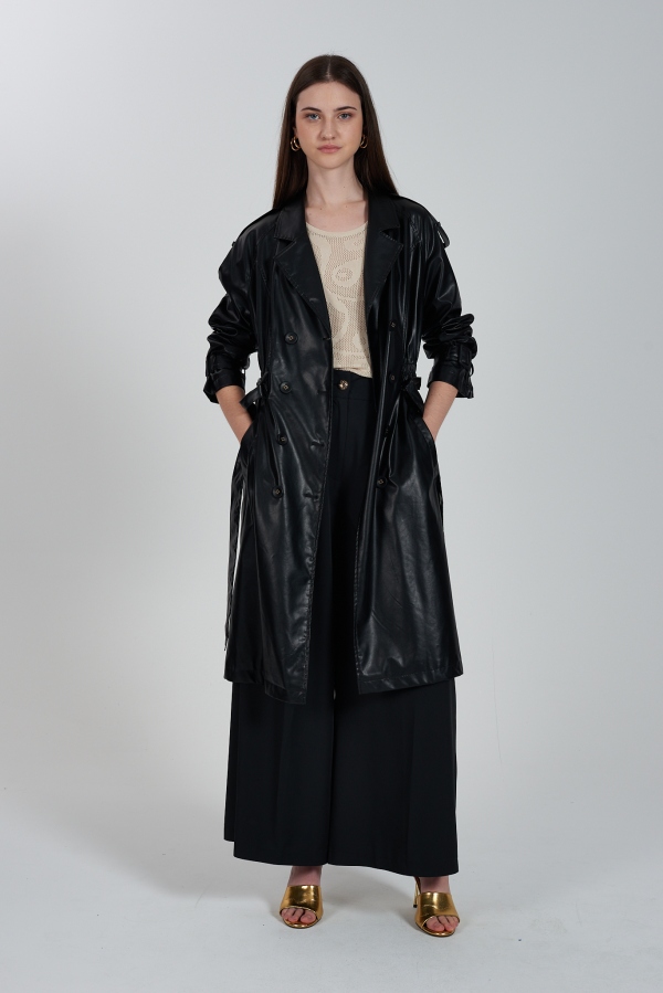 GABARDINA POLIPIEL NEGRA GABARDINA POLIPIEL NEGRA