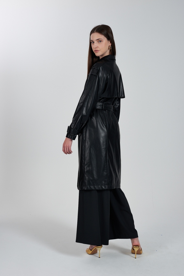 GABARDINA POLIPIEL NEGRA GABARDINA POLIPIEL NEGRA