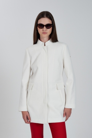 CHAQUETA LARGA BLANCA