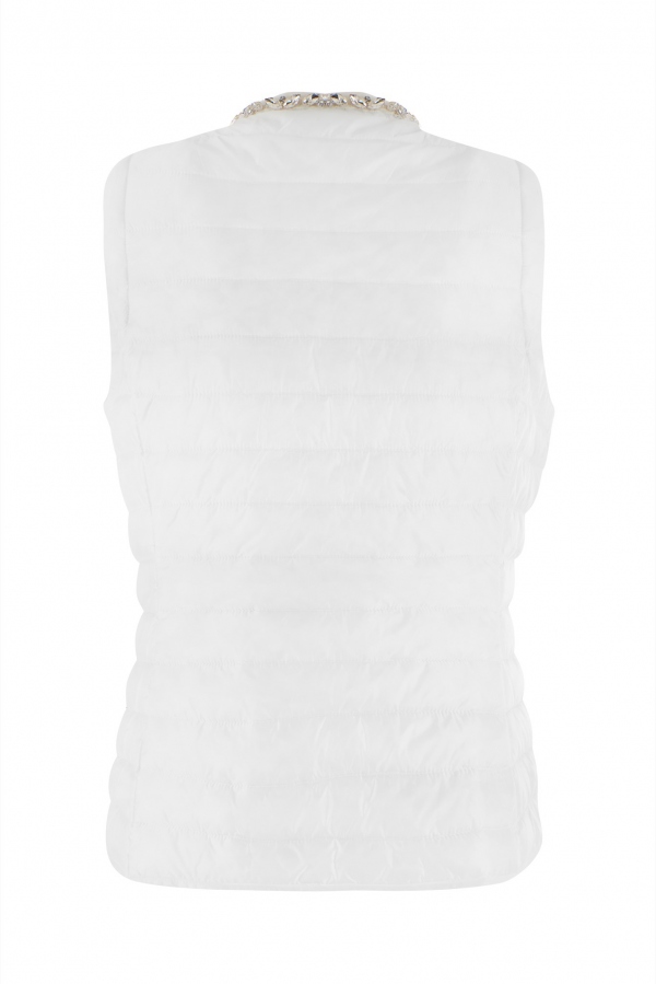 CHALECO BLANCO CON PEDRERÍA CHALECO BLANCO CON PEDRERÍA