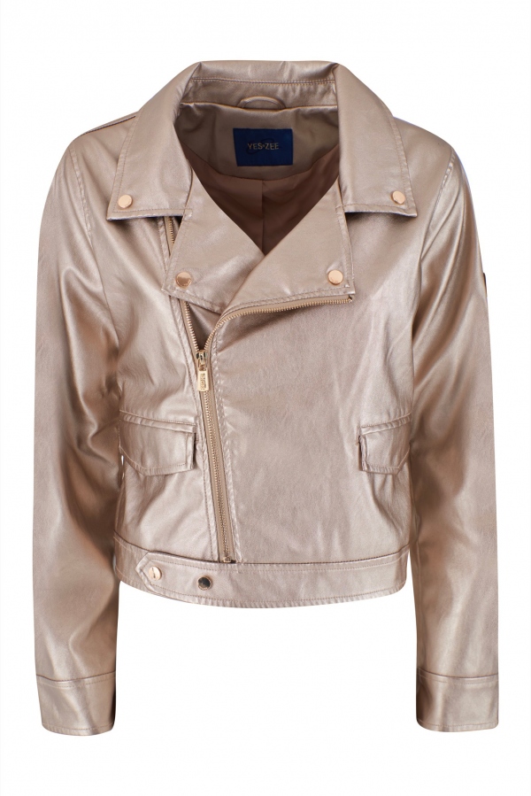 CAZADORA BIKER DORADA CAZADORA BIKER DORADA