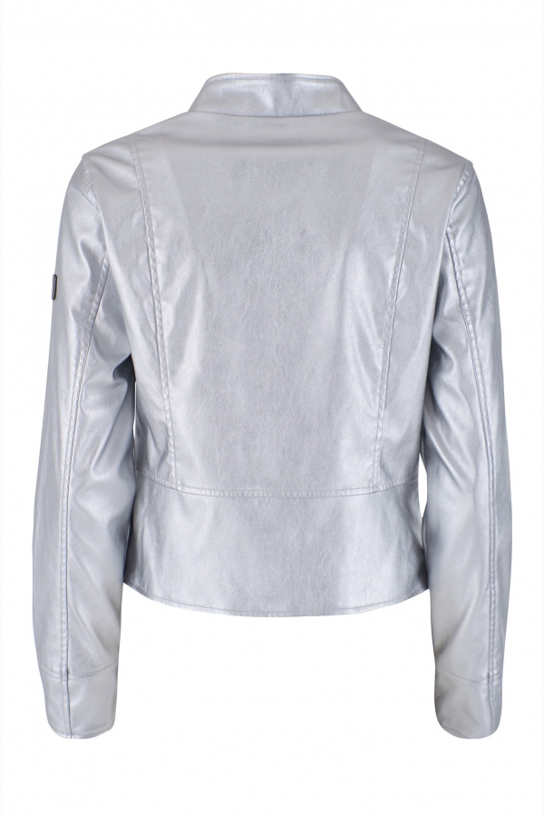 CAZADORA CORTA PLATEADA CAZADORA CORTA PLATEADA